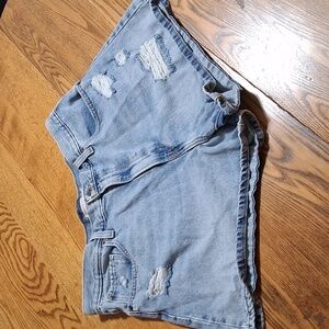 LEVI STRAUSS Jeans Shorts Womens 33 BLUE HIGH WAISTED MOM Preowned Denim LEVI'S